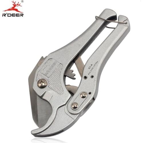 RDEER PVC-Pipe Cutter Cutting Knife 42mm Scissors Ratchet Aluminum Alloy For PVC PP-R PU PE Cutter Tool Multi Tool
