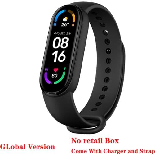 Global Version Xiaomi Mi Smart band 6 Bluetooth5.0 Heart Rate Monitor Smart Band For Android IOS Fast Shipping No retail Box