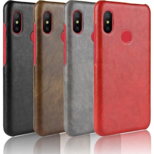 Subin Slim Cases For Xiaomi Redmi 6 Pro Case Litchi Skin Pattern PU Leather and PC Book Cover For xiaomi redmi 6 pro Phone Case