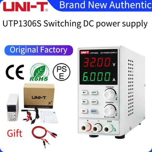 UNI-T UTP1306S Regulated Switch DC Power Supply Adjustable 32V 6A Single Channel 4Bits 220V Input OVP Mobile Phone Repair