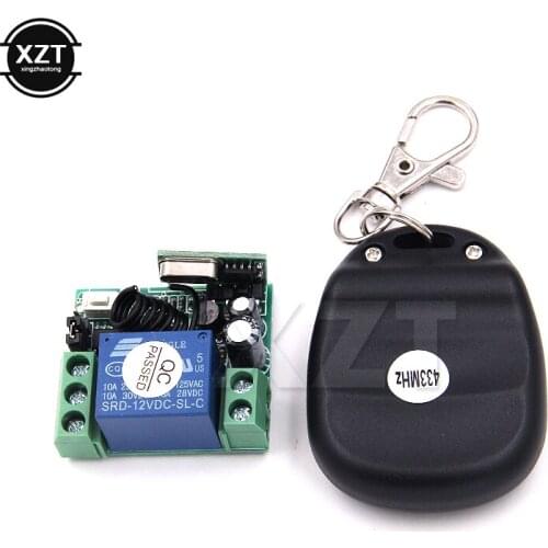 High Quality Wireless Universal Remote Control DC 12V Button RF switch system 433MHz Telecomando Transmitter Receiver