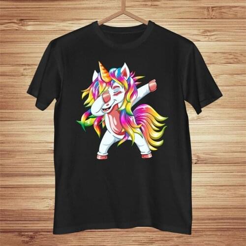 Rainbow Horse Unicorn Short Sleeve Summer Woman Casual T-Shirts Anime Graphic Loose And ComfortableT Shirts Tops