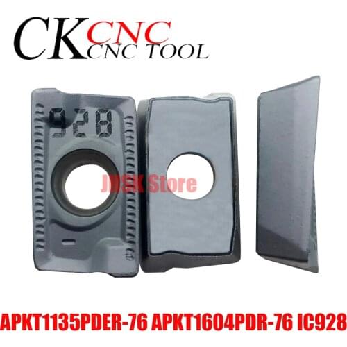 10pcs APKT1604PDR-76 IC928 APKT1135PDER-76 IC928 Carbide blade insert For APMT1604 PDER APMT1135 for Steel and stainless steel