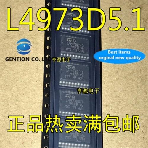 10Pcs L4973D L4973D5.1 SOP20 Switching regulator chip in stock 100% new and original