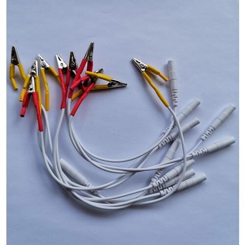 10p electronic Alligator Clip Cable wire , Acupuncture Needles Clip for Hwato SDZ-II Electronic Acupuncture Treatment Instrument