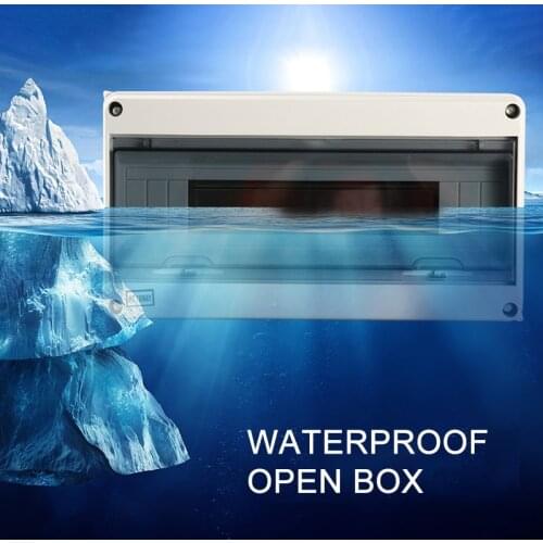 18 Way Plastic Electrical Distribution Box Waterproof MCB Box Enclosure Box Junction Box HT Series