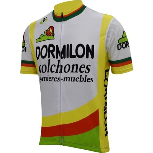 1985 spain cycling jersey men summer short sleeve clothing cycling wear racing bicycle clothes cycling clothing customized