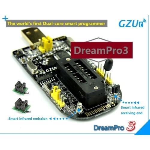 2021+ DreamPro3 DreamPro2 Offline copy motherboard BIOS SPI FLASH 25 USB programmer writer + Adapter 150mil and 209mil