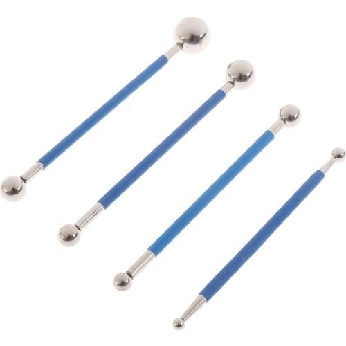 4pcs Double Steel Pressed Ball Tile Grout Tools Repairing Stick Scraping Tools