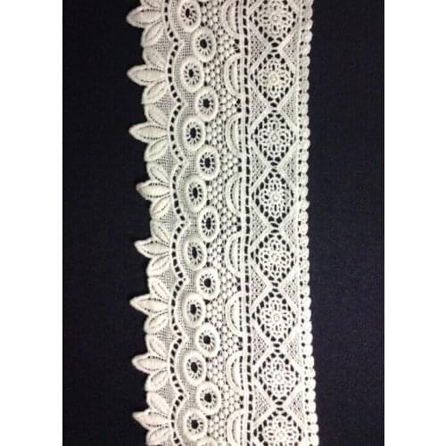 8.2cm cotton embroidery lace trim,high quality Eco-friendly soft touch flower lace trimming,XERY-XM050529
