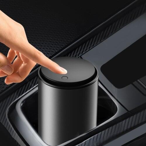 Car Trash Can Portable Car Dustbin With Pressing Lid Leak-proof Mini Garbage Bin Ashtray Dust Case For Automotive Car Home