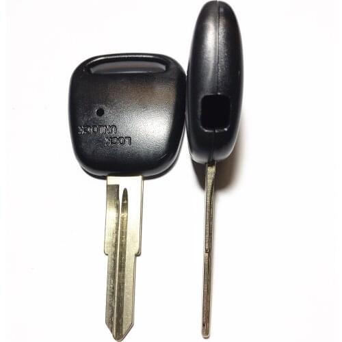 1 Button Hole on Side of Cover Car Key Blank Case with Groove on Right of Blade For Old Toyota Key Shell Cover Remote Fob