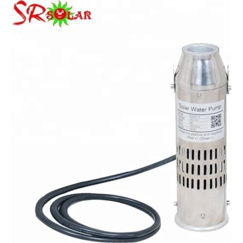 Dc 12v 24v submersible solar powered water pump for agriculture