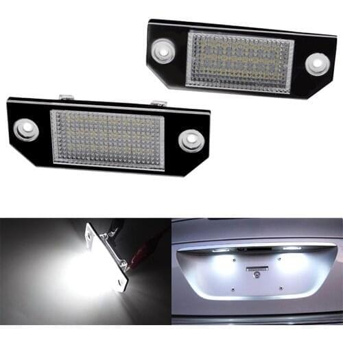 For Ford C-max 2003 - 2010 Focus Mk2 2 2003 - 2008 Rear Tail Number Lamp 1Pcs 12V LED Car License Plate Light