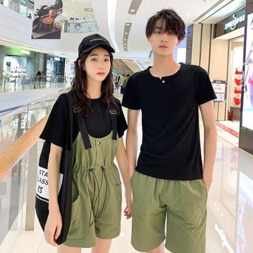 Couples dress summer 2021 not the same T-shirt skirt two sets couples clothes couples clothing