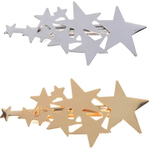 Beautiful Wedding Bridal Pentacle Hairpin Barrette Hair Clip Womens Fashion Headwear Hot