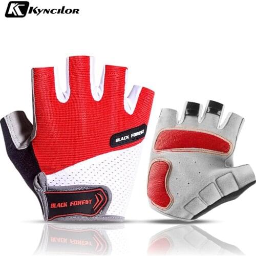 Kyncilor Cycling Clothing Summer Cycling Gloves Shock Absorption Pad Breathable Anti-slip MTB Glove Hiking Bike Gloves For Sport