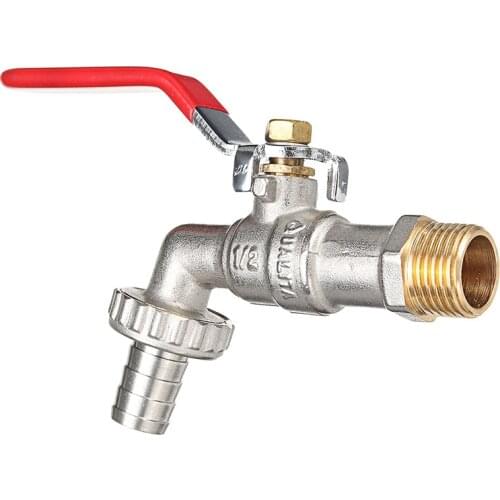 Best Outside Garden Tap Faucet Easy Quarter Turn Off/ On 1/2 Inch Lever Home Garden Water Supply Manual Long Handle Faucet Durab