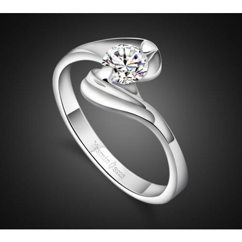 Fashion 100% 925 Sterling Silver Ring Design CZ Ring Zircon Women Ring Fine Jewelry Anniversary birthday gift