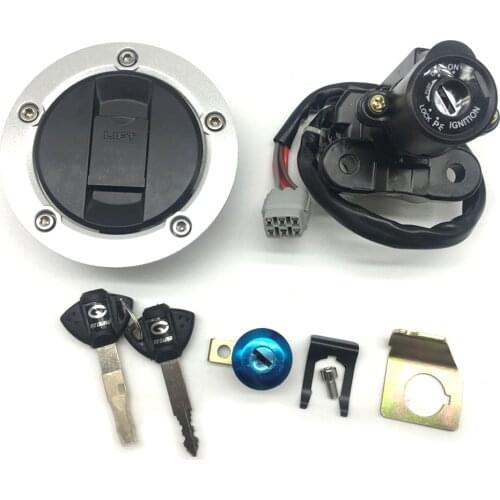 Motorcycle Ignition Switch Fuel Gas Cap Lock Key Kit For Suzuki GSX-R GSXR1000 2004-2016