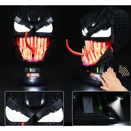 BrickBling Led Light Kit For Helmet 76187 Collectible Model Toy (No Building Blocks)