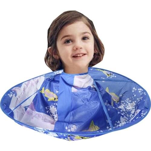 Cartoon Haircut Gown Apron Kids Boy Girls Hair Cutting Cape Gown Hairdresser Barber Hairdressing Children Hairdresser Cloak