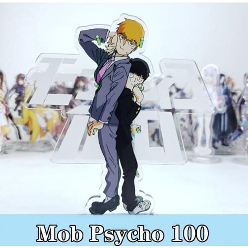 Anime Mob Psycho 100 Mobu Saiko Hyaku Reigen Arataka Kageyama Kageyama Shigeo Cosplay Stand Figure Acrylic Model Desk Decor Gift