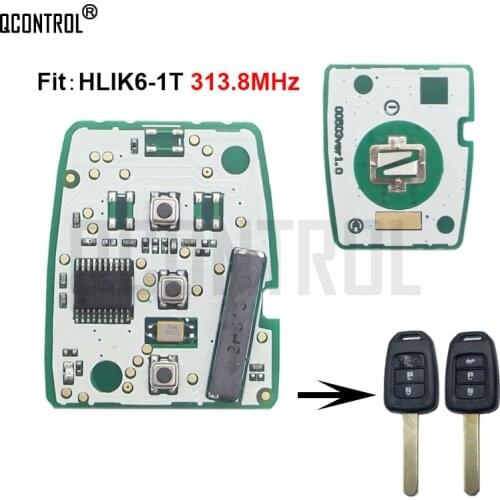 QCONTROL Car Remote Key Circuit Board for Honda Accord Sport Accord LX Civic 2013-2015 with PFC7961 HITAG 3 Chip MLBHLIK6-1T