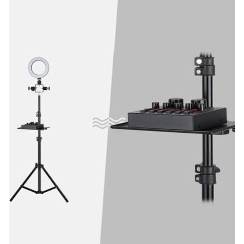 200x130MM Sound Card Tray Live Broadcast Microphone Rack Stand Phone Clip Holder 24BB
