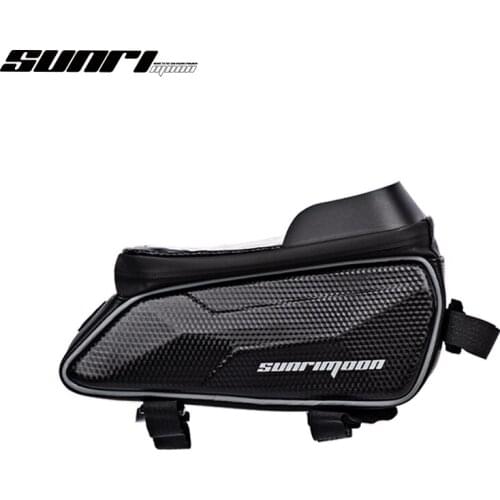 SUNRI Y001-2 Bike Bag Frame Front Top Tube Cycling Bag Waterproof 6.5in Phone Case Touchscreen Bag MTB Pack Bicycle Accessories