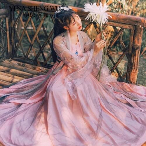 Traditional Lady Wear Women Hanfu Chinese Folk Costume Girl Han Dynasty Dance Fairy Cosplay Clothes Oriental Ancient Prince Suit