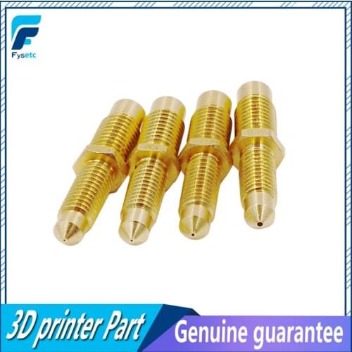 10pcs V6 0.3mm/0.4mm/0.5mm/0.8mm Integral Nozzle V6 Brass Nozzle Throat One V6 Nozzle Throat Siamese 3D Printer Accessories