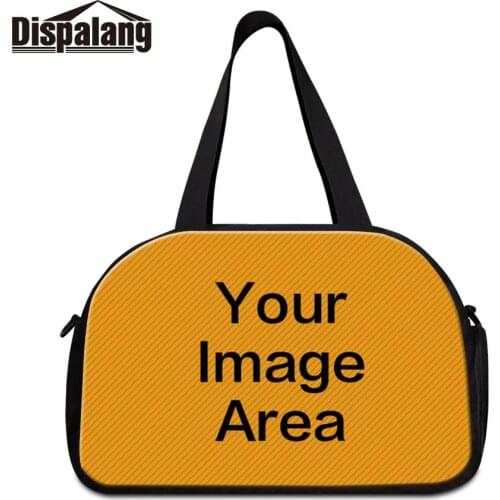 Women Portable Travel Bags Customize Your Own Logo Duffle For Traveling Men Custom Design Canvas Weekend Handbag With Shoes Unit