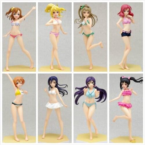 16cm Japanese anime figure LoveLive sexy Swimsuit Ver. Sexy Toy PVC Anime Action Figure collection toys for boys