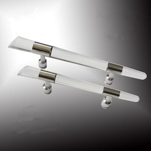 410mm 300mm modern fashion clear actylic shower door handles stainless steel bathroom glass door handles pulls
