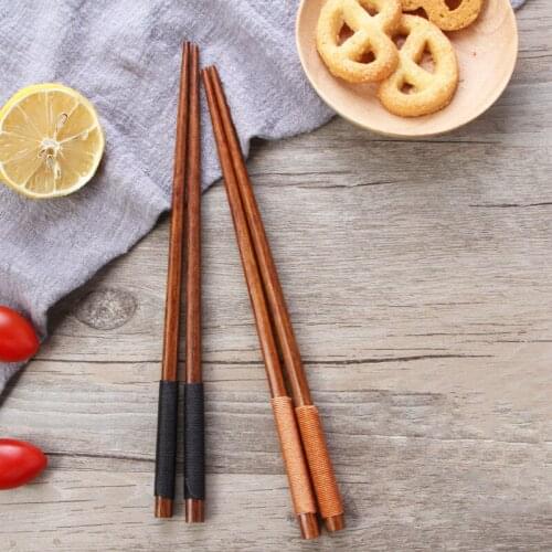 6pairs Japanese Natural Wood Chopsticks set Food Chinese Chop Stick Brown Korean Chopstick set China Wooden Cutlery Dinnerware