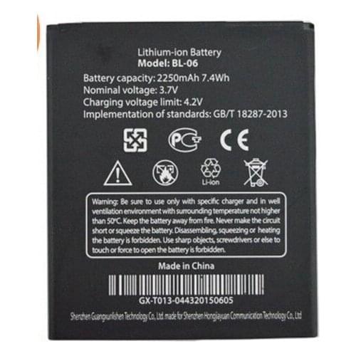 THL T6s Battery Official New Original BL-06 2250mAh Large Battery for THL T6 Pro Smart Mobile Phone + Free Shipping