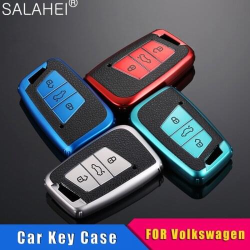 TPU Car Key Case Cover Holder For Volkswagen VW Magotan Passat B8 Golf For Skoda Superb A7 Auto Keychain Protection Accessories