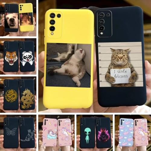 For Honor 10X Lite Case Silicone TPU Soft Cute Slim Matte Back Cover Phone Case For Huawei Honor 10X Lite 10XLite Fundas Bumper