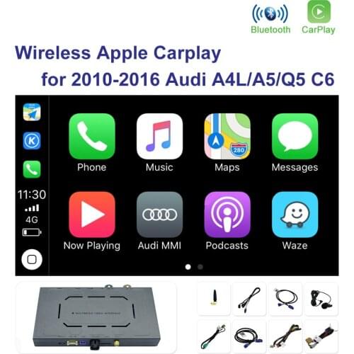 Joyeauto Wireless Apple Carplay For 2010-2016 Audi A4L /A5/Q5( MMI ) 2010-2011A6/A7/A8/Q7(C6)Android Auto Module Box