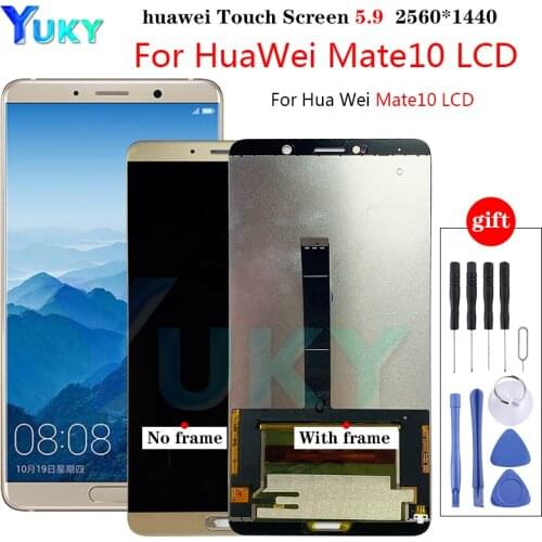 For Huawei Mate 10 LCD Display+Touch Screen Digitizer Assembly Replacement+ Frame For 5.9 inch Huawei Mate10 ALP L09 L29