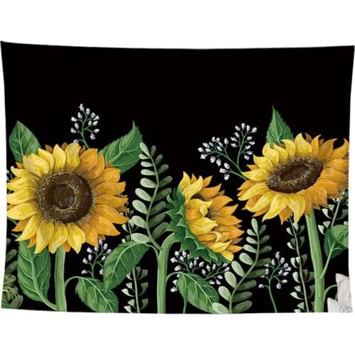 Sunflower tapestry wall cloth jungle parrot blanket bedroom livingroom backdrop wall carpet muur doeken