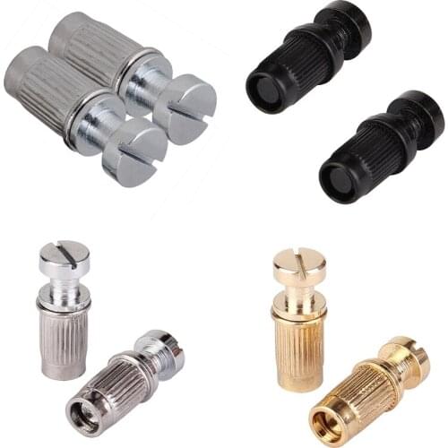 Chrome Guitar Studs Bridge Adjusters Tailpiece Tail Posts for Electric Guitar Pack of 2