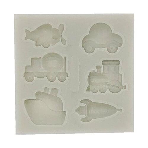 Cake Tool 1 pc car plane airplane tranport Silicone Mold Sugarcraft Chocolate fondant tool sugarcraft mould