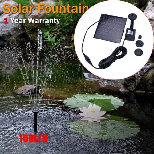 Square Solar Fountain 1.2W Home Fountain Garden Fountein Waterfall Garden Decorations Fountein Water Source Drop Shipping