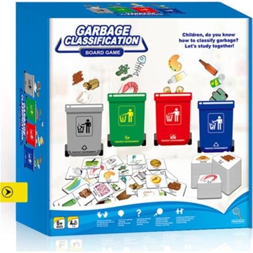 Board Game Home Play Garbage Classification Childrens Early Learning Intelligence Observation