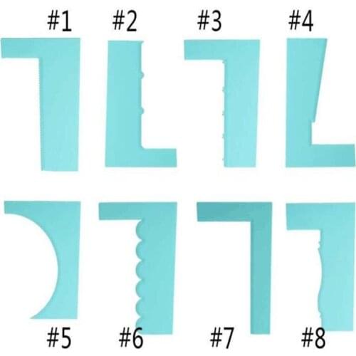 Irregular Spatulas Cookie Cutter Plastic Biscuit Cut Mold Baking Fruit Cut Cake Mold Embossing Printing Die