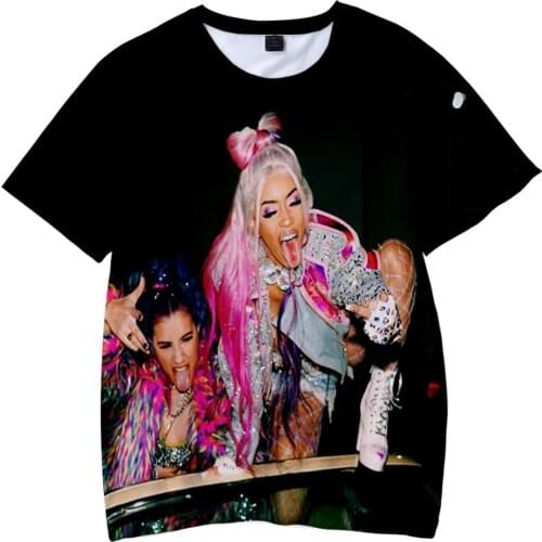 Singer Saweetie 3D Tshirt Harajuku Cool Print Short Sleeve T Shirt For Men And Women Streetwear Tops