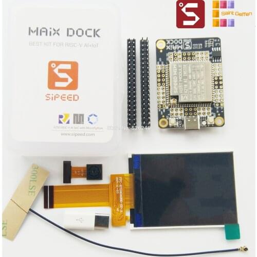 Sipeed MAIX RV64 AI board for Edge Comp Sipeed M1W Dock OV2640 camera 2.4 inch 320*240 LCD Deep learning microphone array vision