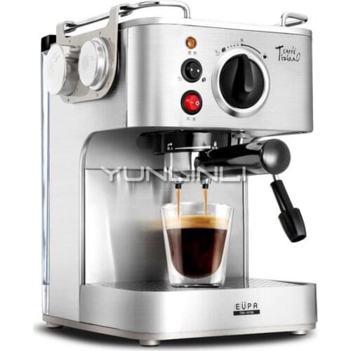 YUNLINLI Coffee Maker Machine Italian 19 Bar Semi-automatic Espresso Household Freshly Ground Manual Coffee Grinded TSK-1819A